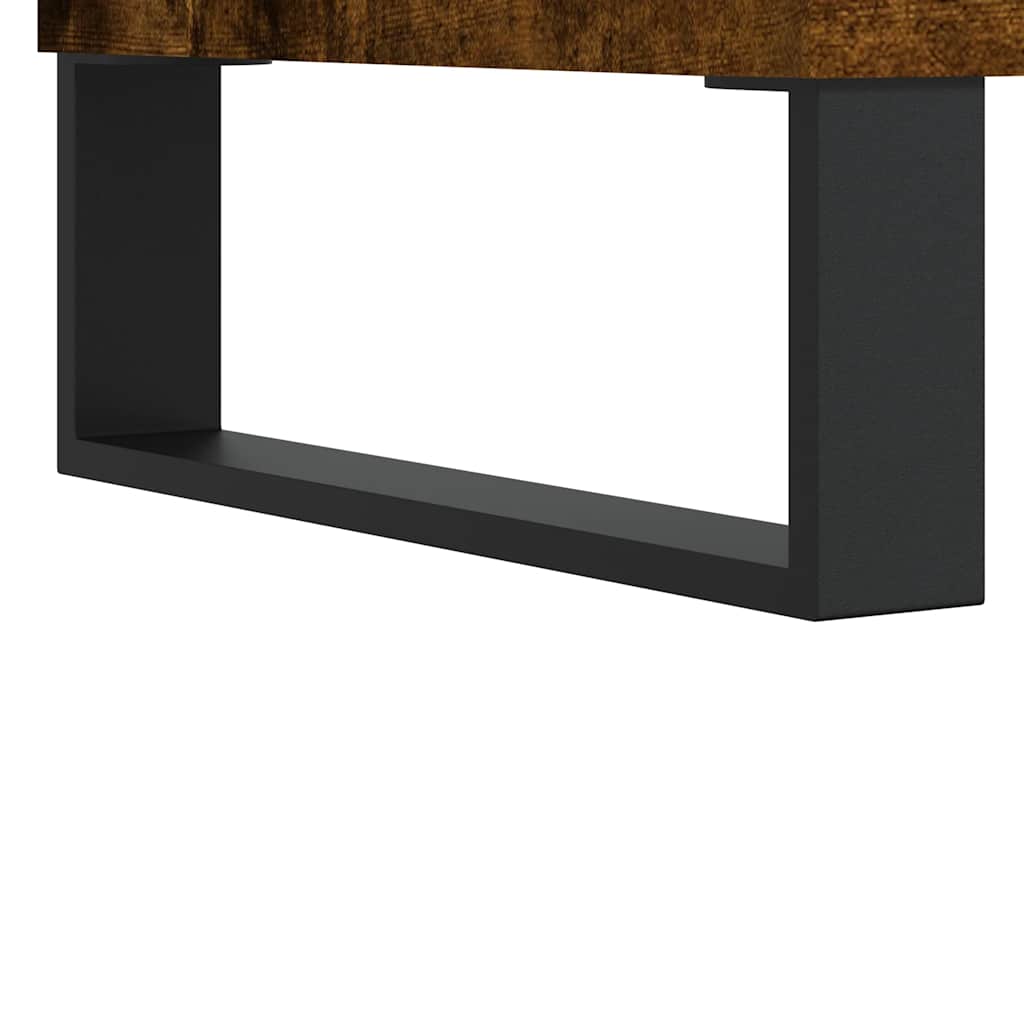 Sideboard Smoked Oak 69.5x34x90 cm Engineered Wood