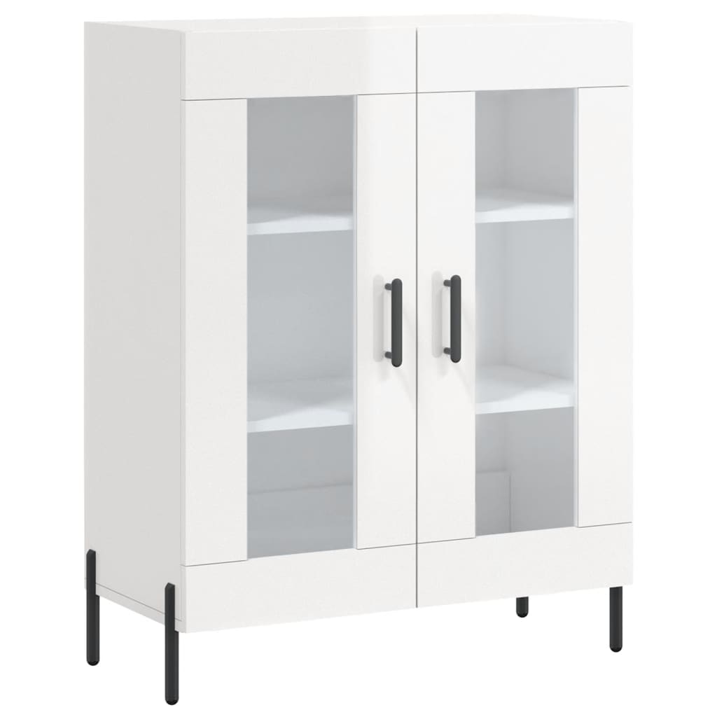 Sideboard High Gloss White 69.5x34x90 cm Engineered Wood
