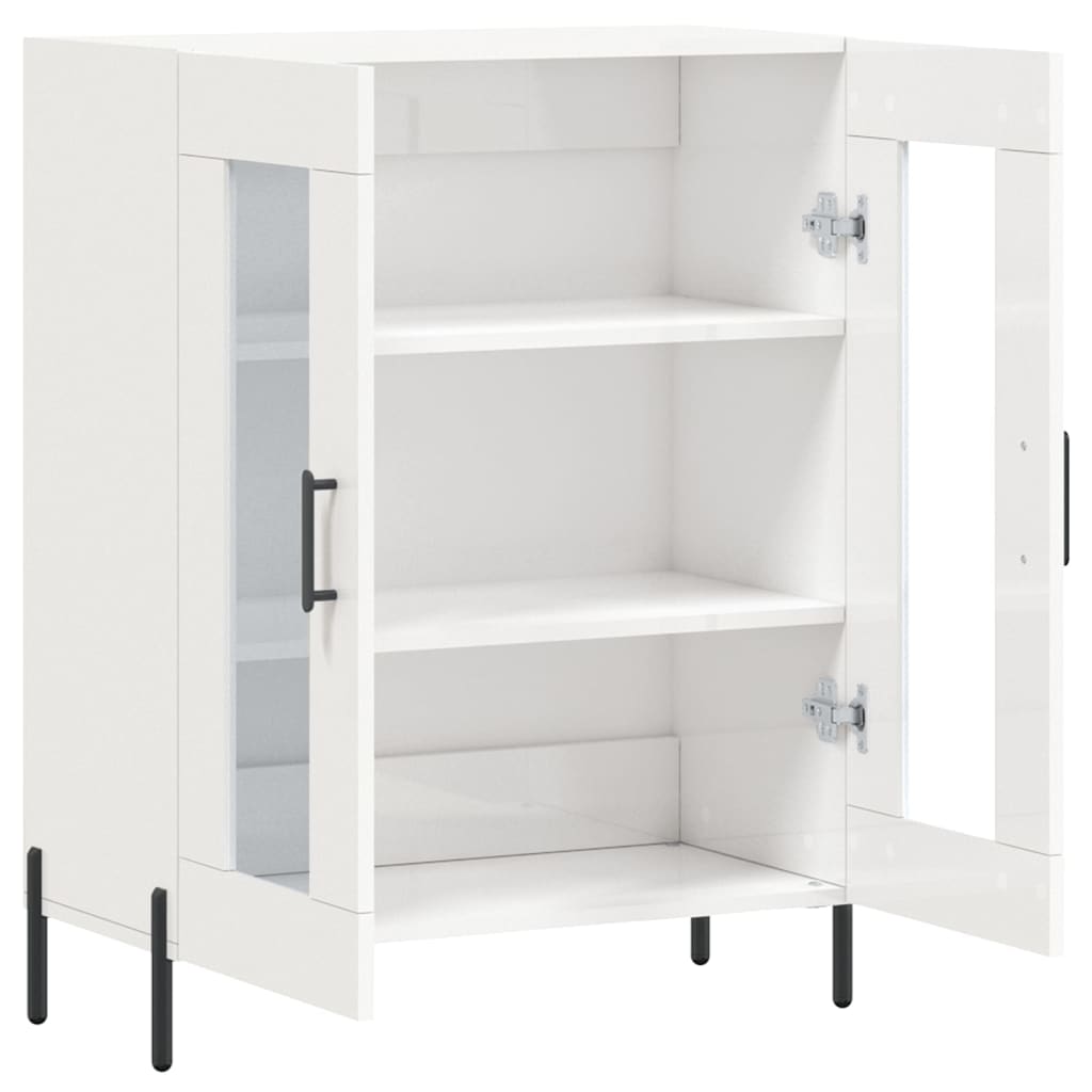 Sideboard High Gloss White 69.5x34x90 cm Engineered Wood