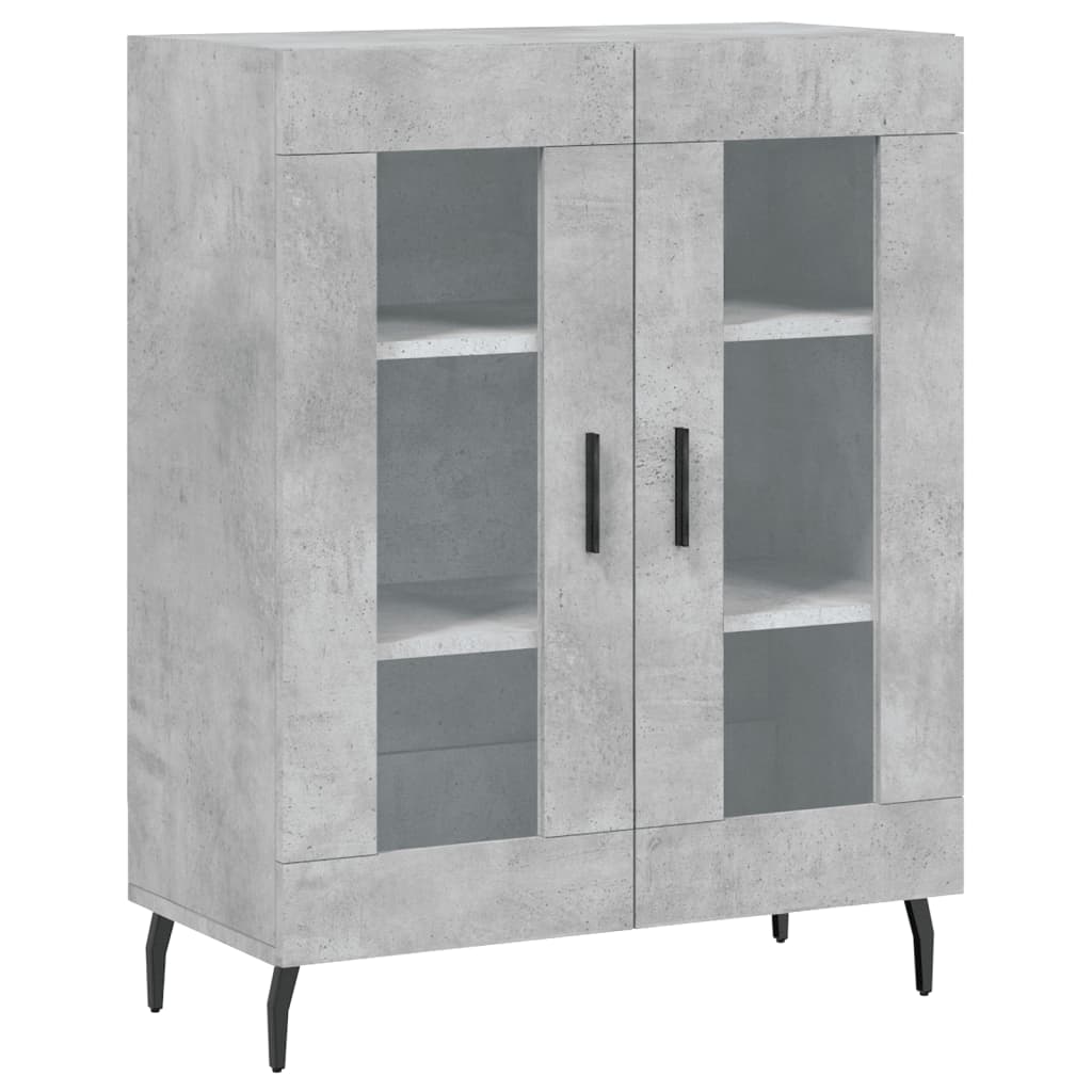 Sideboard Concrete Grey 69.5x34x90 cm Engineered Wood