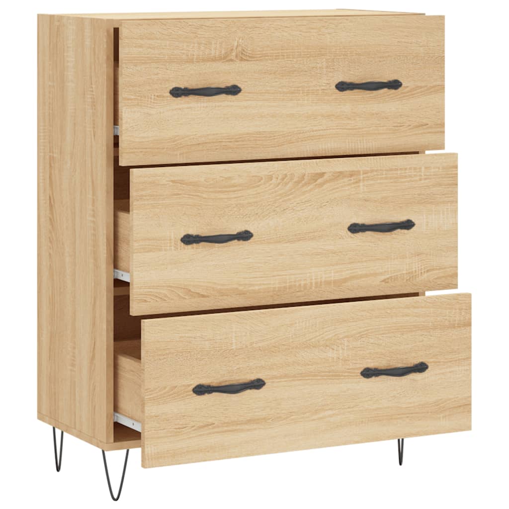 Sideboard Sonoma Oak 69.5x34x90 cm Engineered Wood