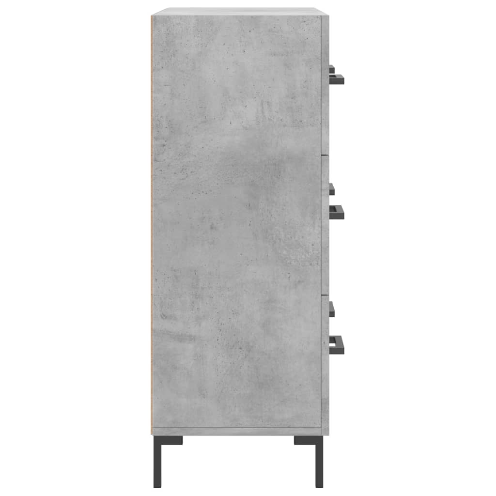 Sideboard Concrete Grey 69.5x34x90 cm Engineered Wood