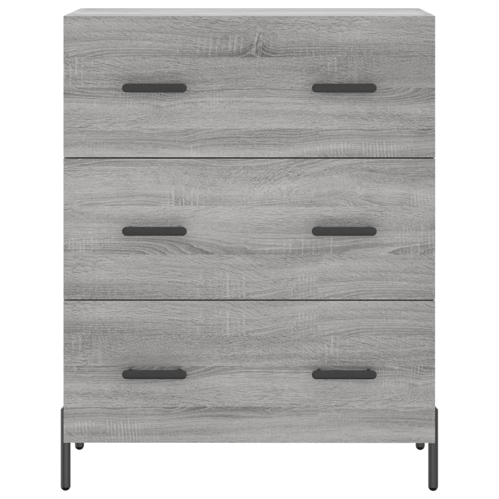 Sideboard Grey Sonoma 69.5x34x90 cm Engineered Wood