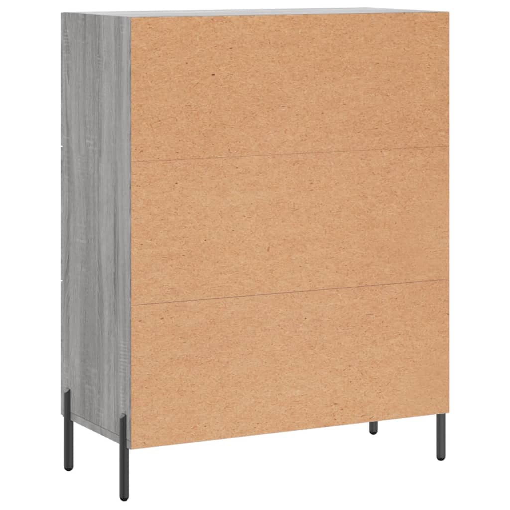 Sideboard Grey Sonoma 69.5x34x90 cm Engineered Wood