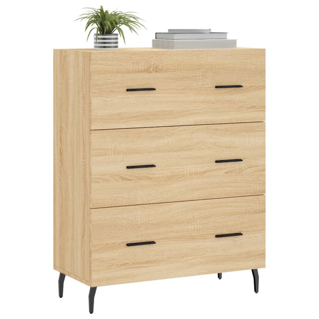 Sideboard Sonoma Oak 69.5x34x90 cm Engineered Wood