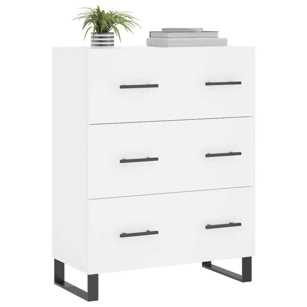 Sideboard White 69.5x34x90 cm Engineered Wood