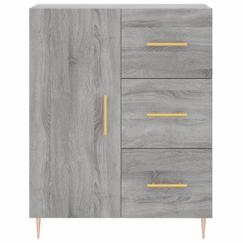 Sideboard Grey Sonoma 69.5x34x90 cm Engineered Wood