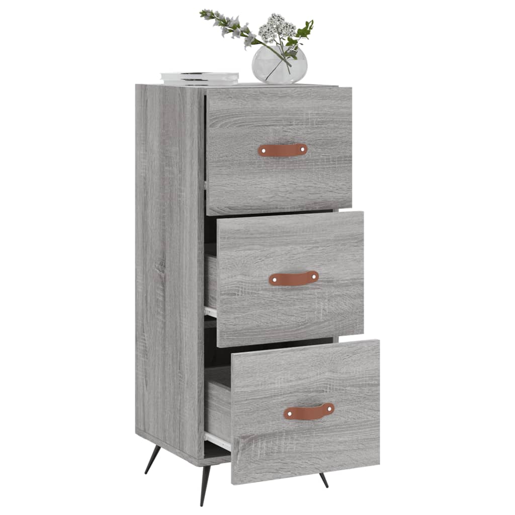 Sideboard Grey Sonoma 34.5x34x90 cm Engineered Wood