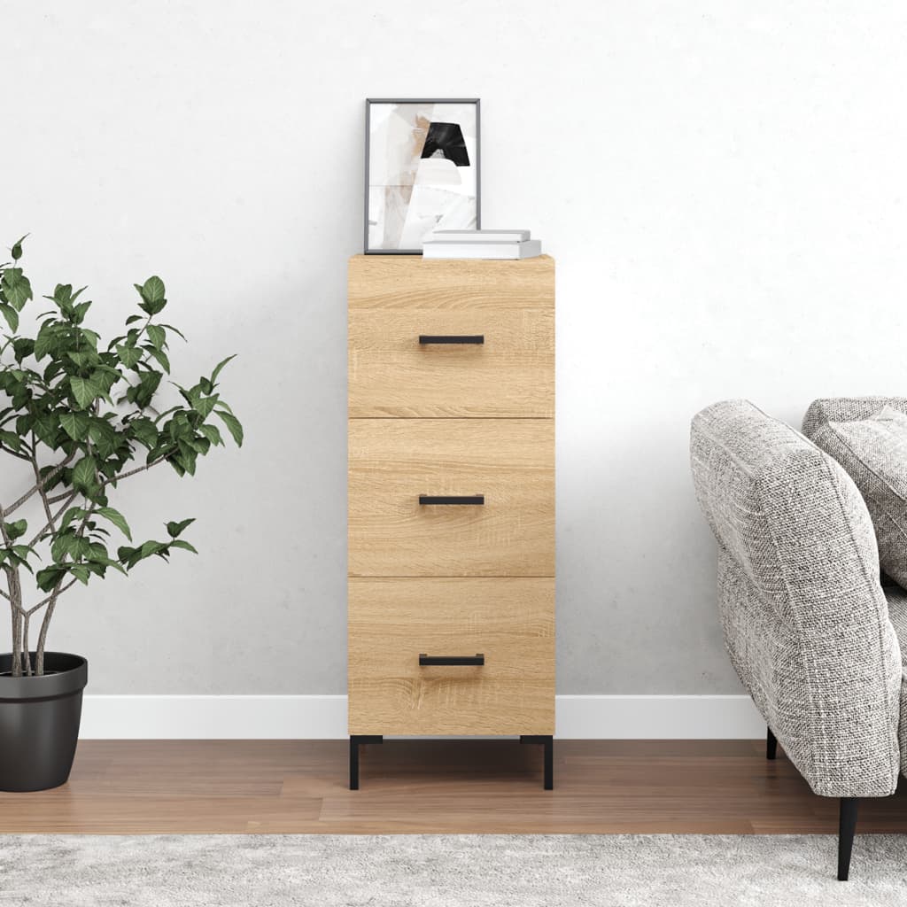 Sideboard Sonoma Oak 34.5x34x90 cm Engineered Wood
