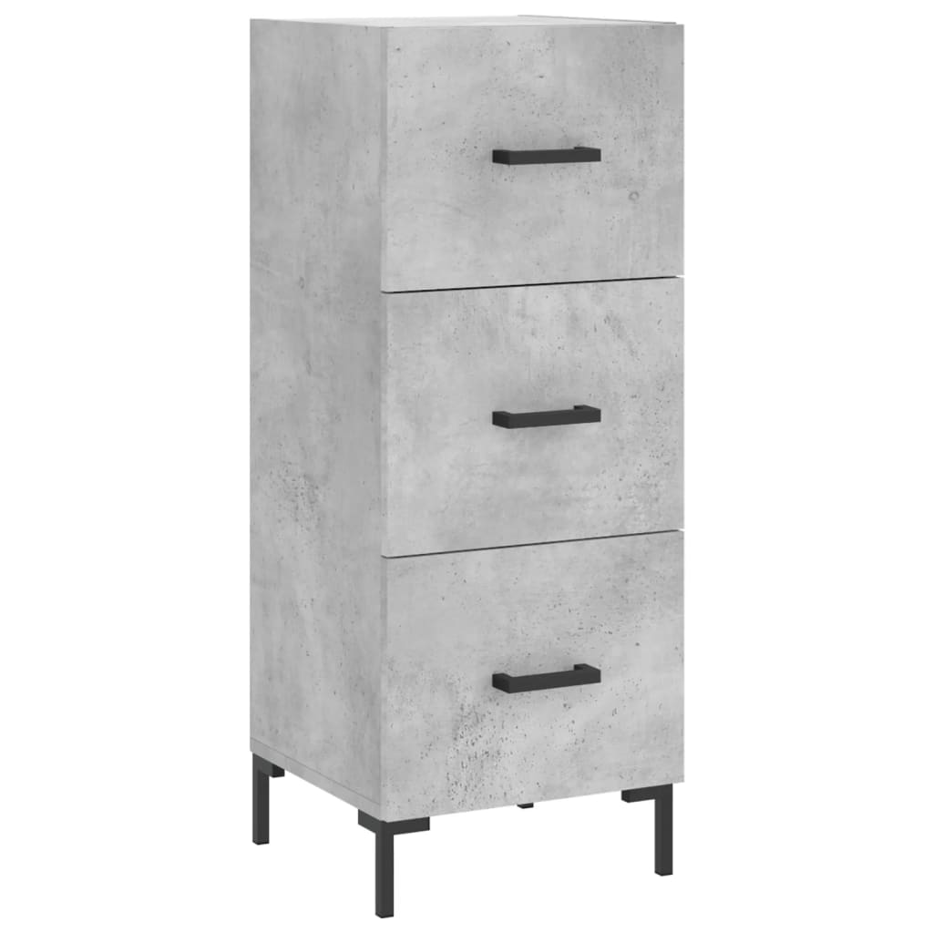 Sideboard Concrete Grey 34.5x34x90 cm Engineered Wood
