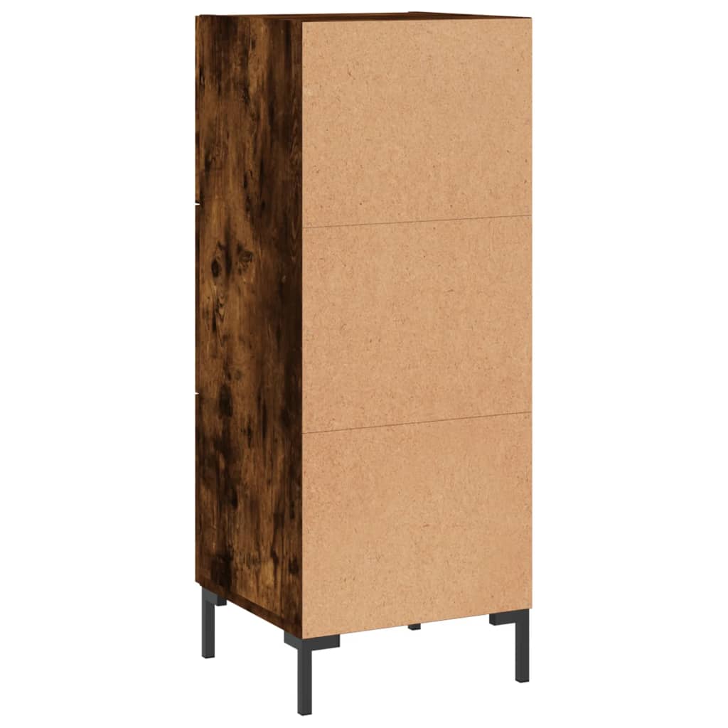 Sideboard Smoked Oak 34.5x34x90 cm Engineered Wood