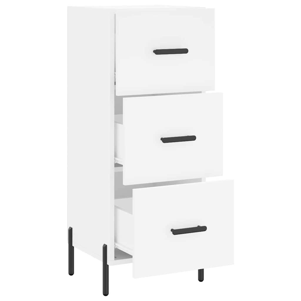 Sideboard White 34.5x34x90 cm Engineered Wood