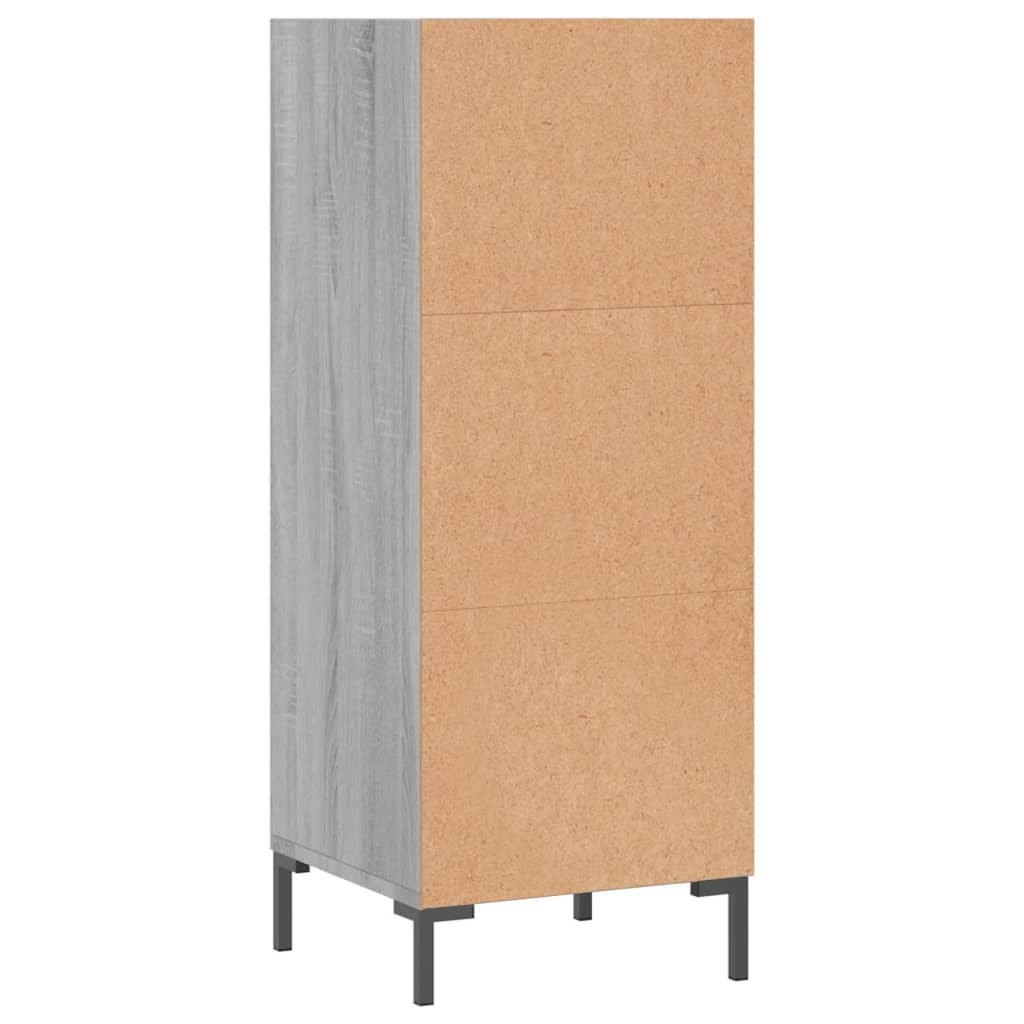 Sideboard Grey Sonoma 34.5x32.5x90 cm Engineered Wood