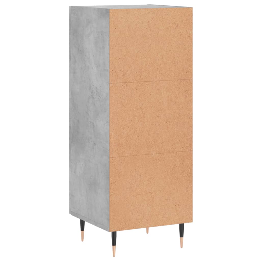 Sideboard Concrete Grey 34.5x34x90 cm Engineered Wood