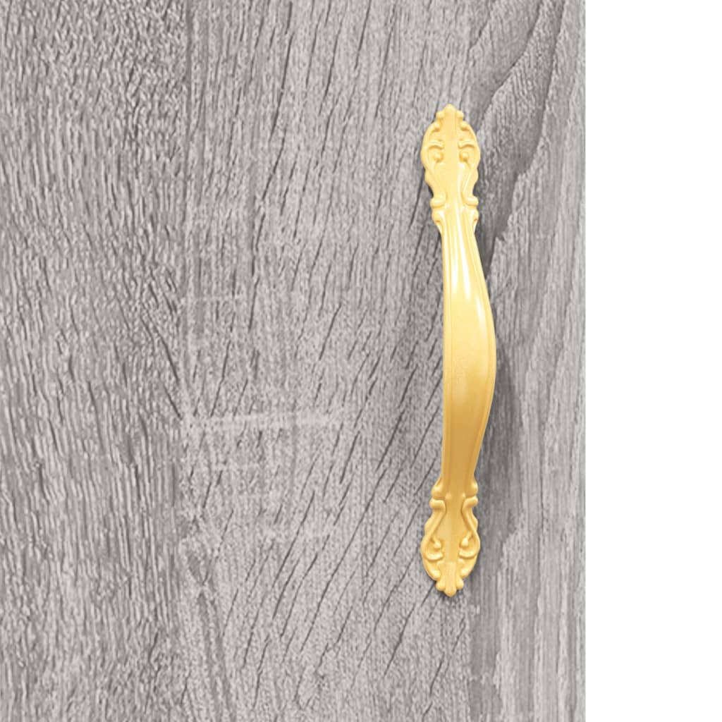 Sideboard Grey Sonoma 34.5x34x90 cm Engineered Wood
