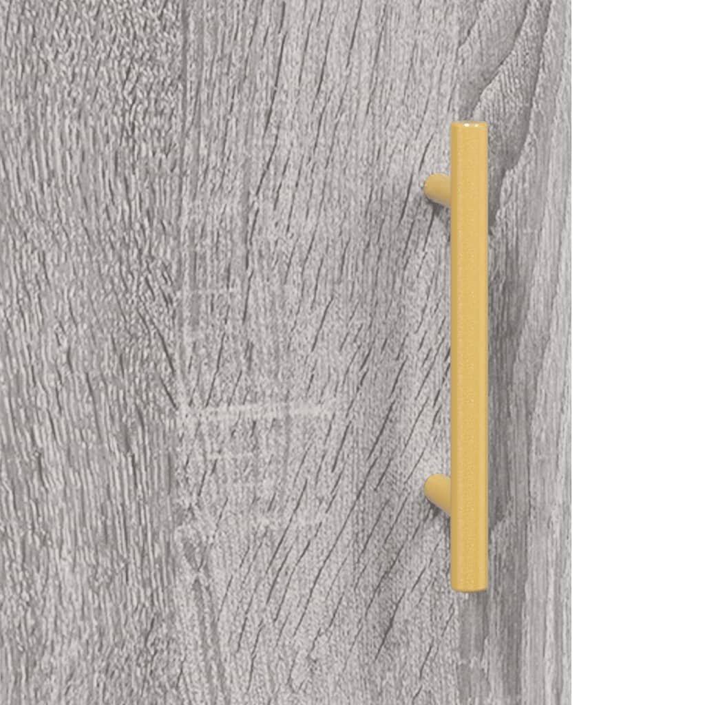 Sideboard Grey Sonoma 34.5x34x90 cm Engineered Wood