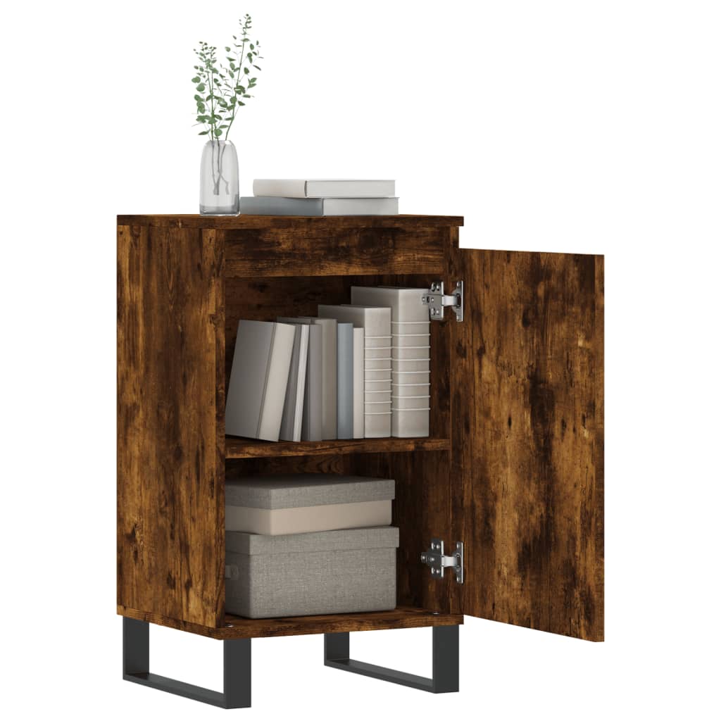 Sideboards 2 pcs Smoked Oak 40x35x70 cm Engineered Wood