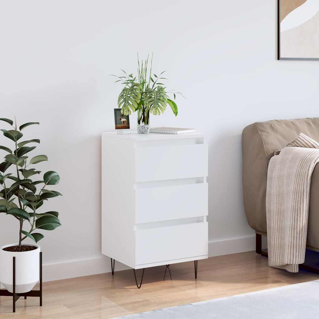 Sideboard White 40x35x70 cm Engineered Wood