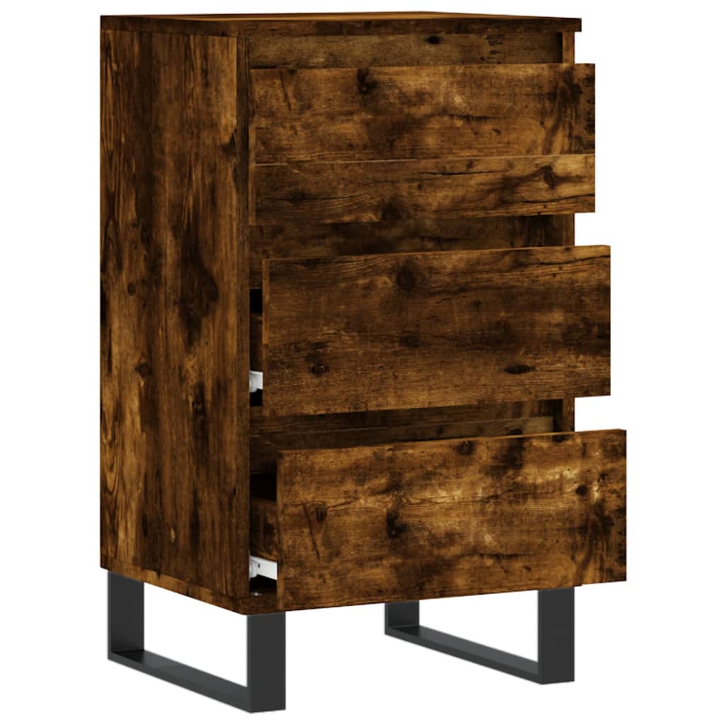 Sideboard Smoked Oak 40x35x70 cm Engineered Wood