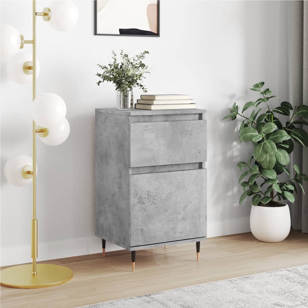 Sideboard Concrete Grey 40x35x70 cm Engineered Wood