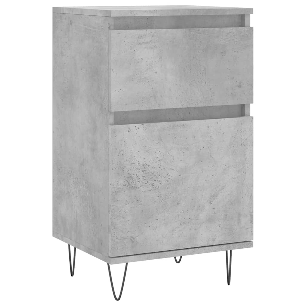 Sideboards 2 pcs Concrete Grey 40x35x70 cm Engineered Wood