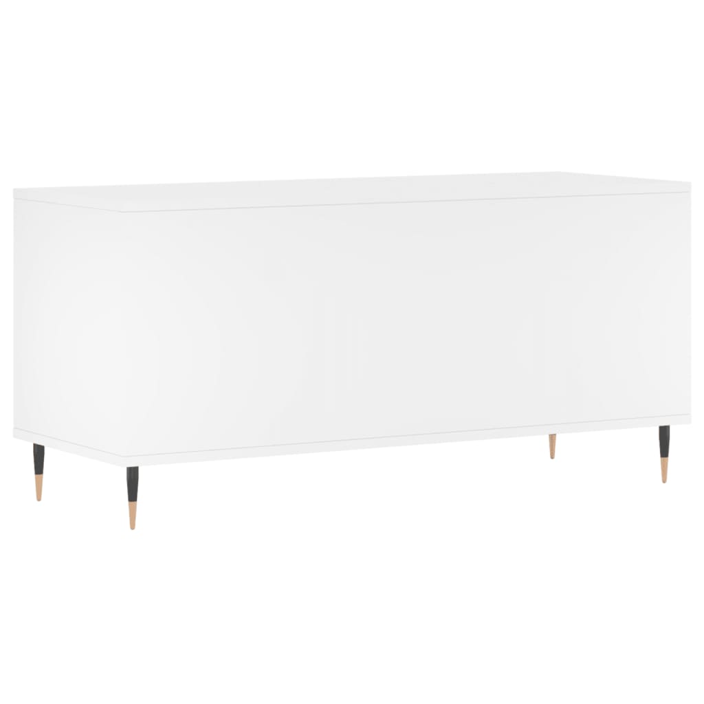 Record Cabinet | White | Engineered Wood, Iron | Large | Record Cabinet