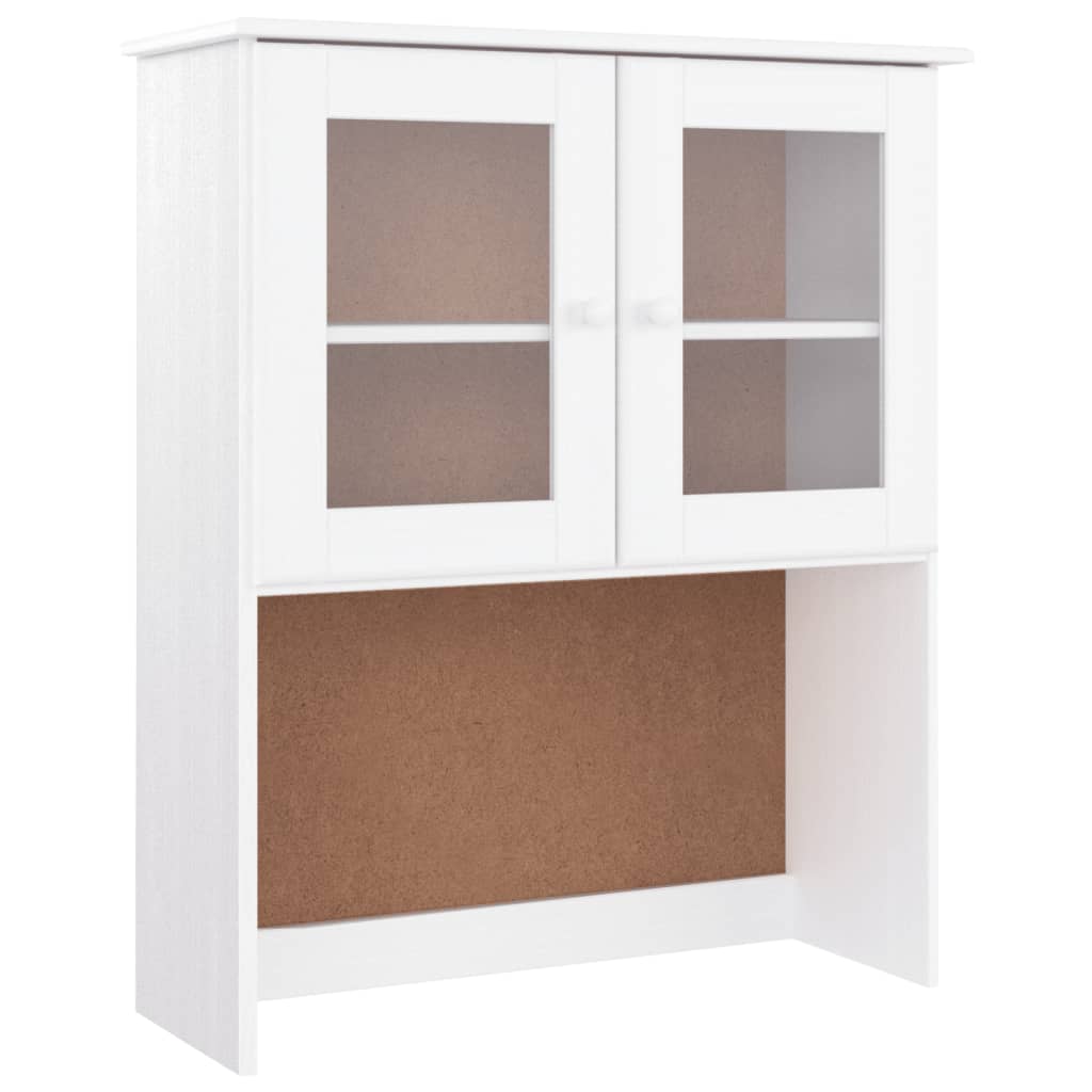 Highboard ALTA White 77x35x165 cm Solid Wood Pine