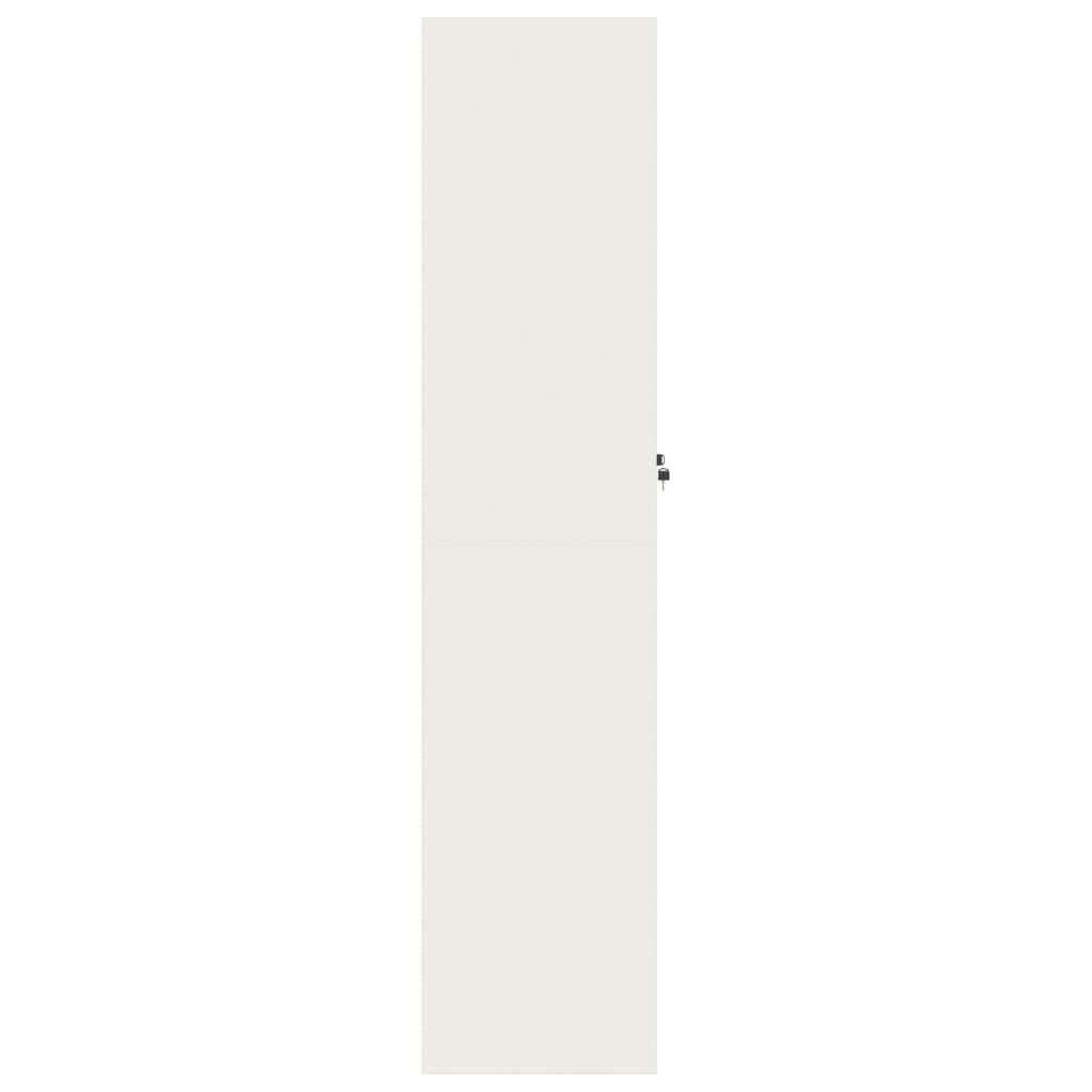 File Cabinet White 90x40x180 cm Steel