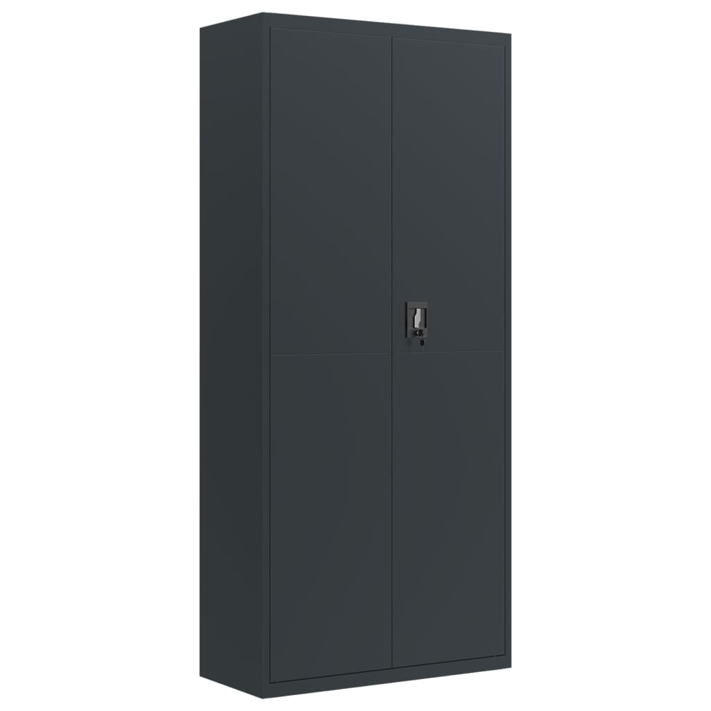 File Cabinet Anthracite 90x40x200 cm Steel