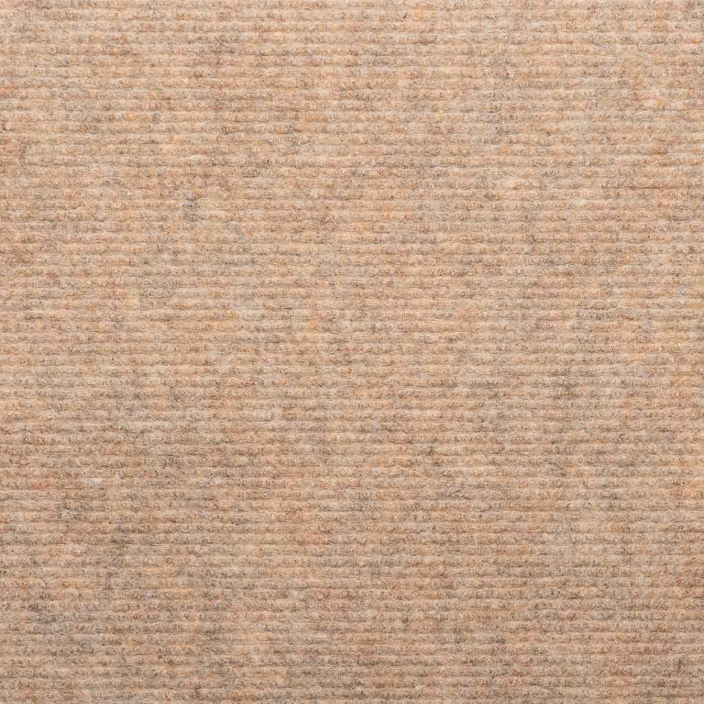 Stair Mats Self-adhesive 10 pcs Beige 56x17x3 cm