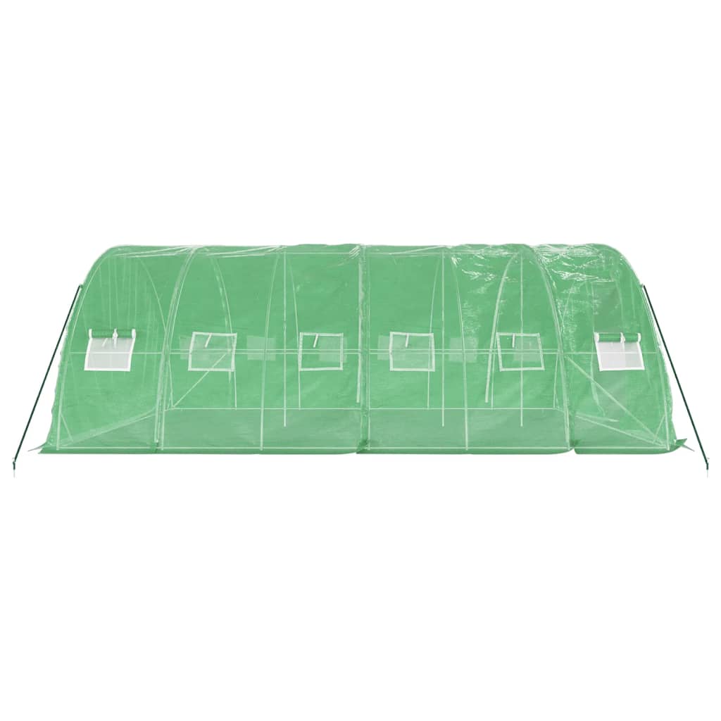 Greenhouse with Steel Frame Green 30 m² 6x5x2,3 m