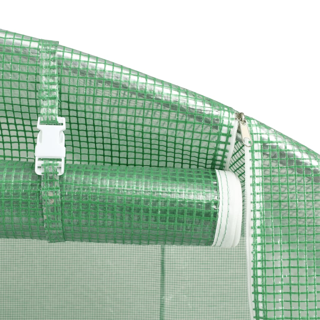 Greenhouse with Steel Frame Green 30 m² 6x5x2,3 m