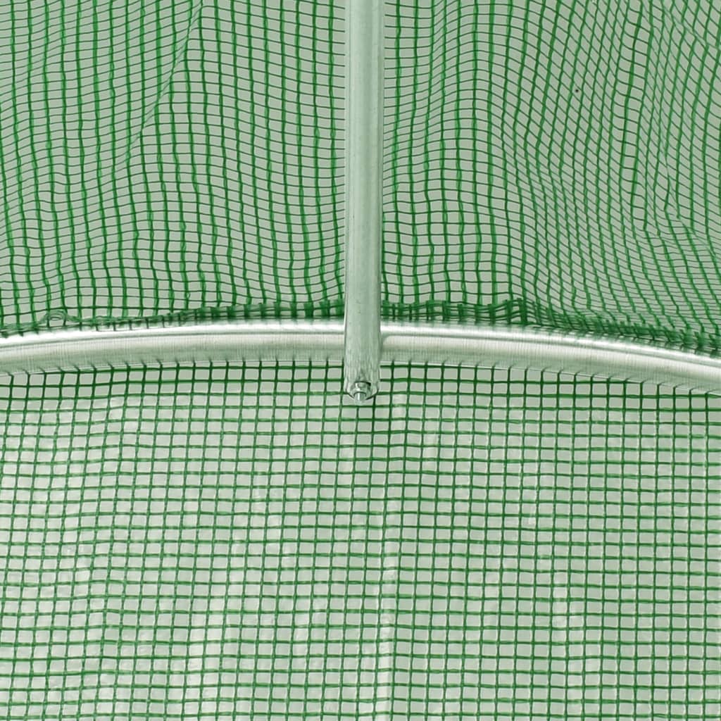 Greenhouse with Steel Frame Green 30 m² 6x5x2,3 m