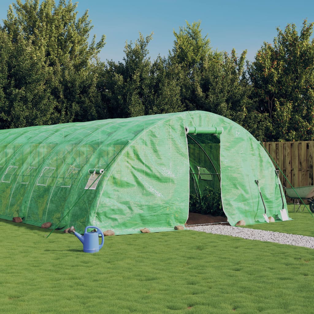 Greenhouse with Steel Frame Green 30 m² 6x5x2,3 m