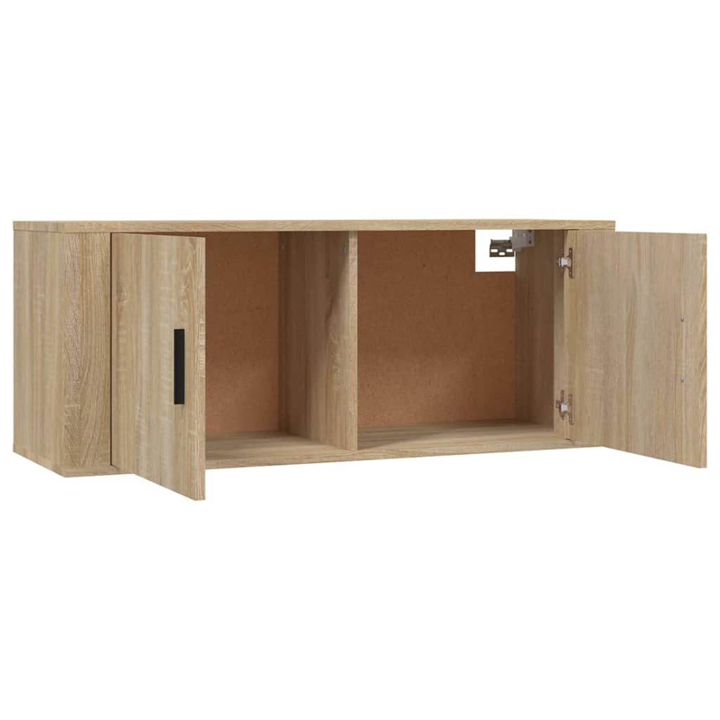 3 Piece TV Cabinet Set Sonoma Oak Engineered Wood