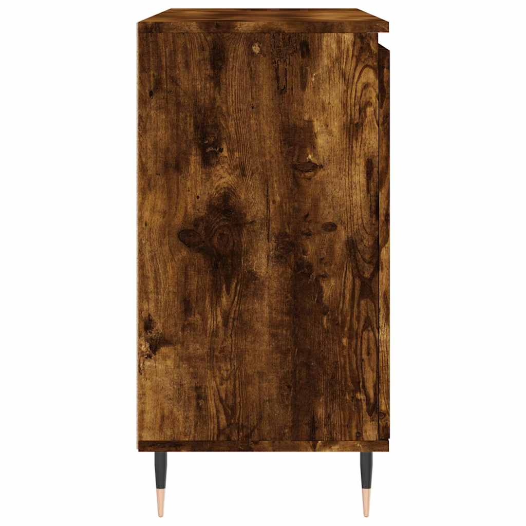 Sideboard Smoked Oak 101.5x35x70 cm Engineered Wood