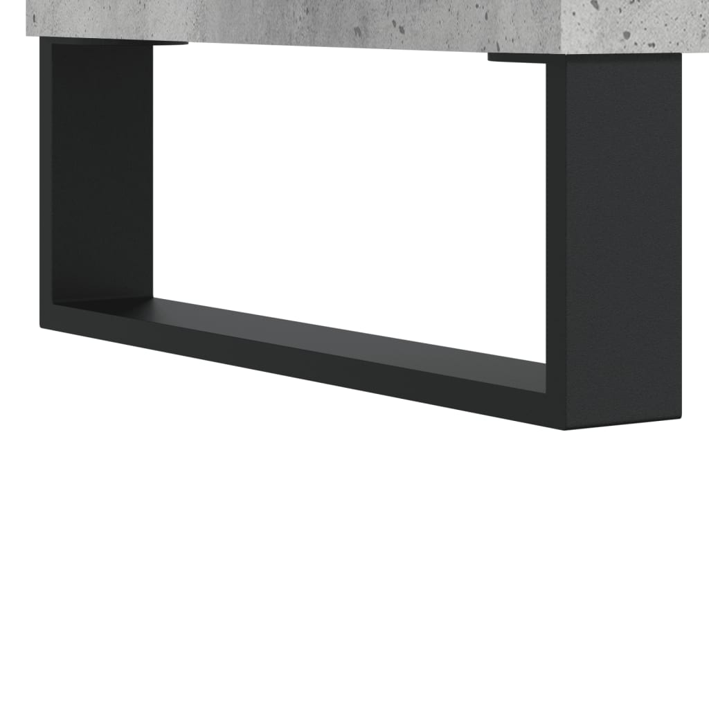 Bedside Cabinet Concrete Grey 40x35x47,5 cm Engineered Wood