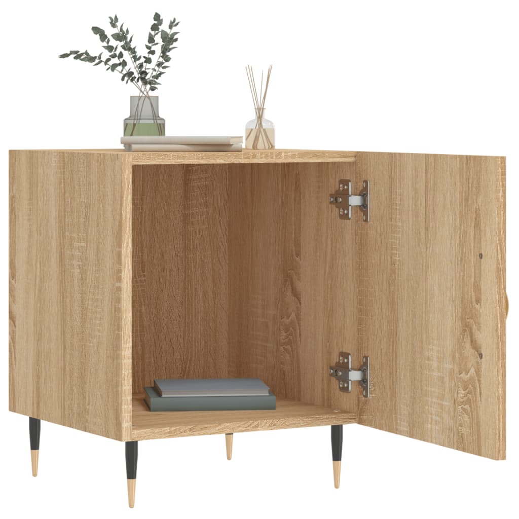 Bedside Cabinets 2 pcs Sonoma Oak 40x40x50 cm Engineered Wood