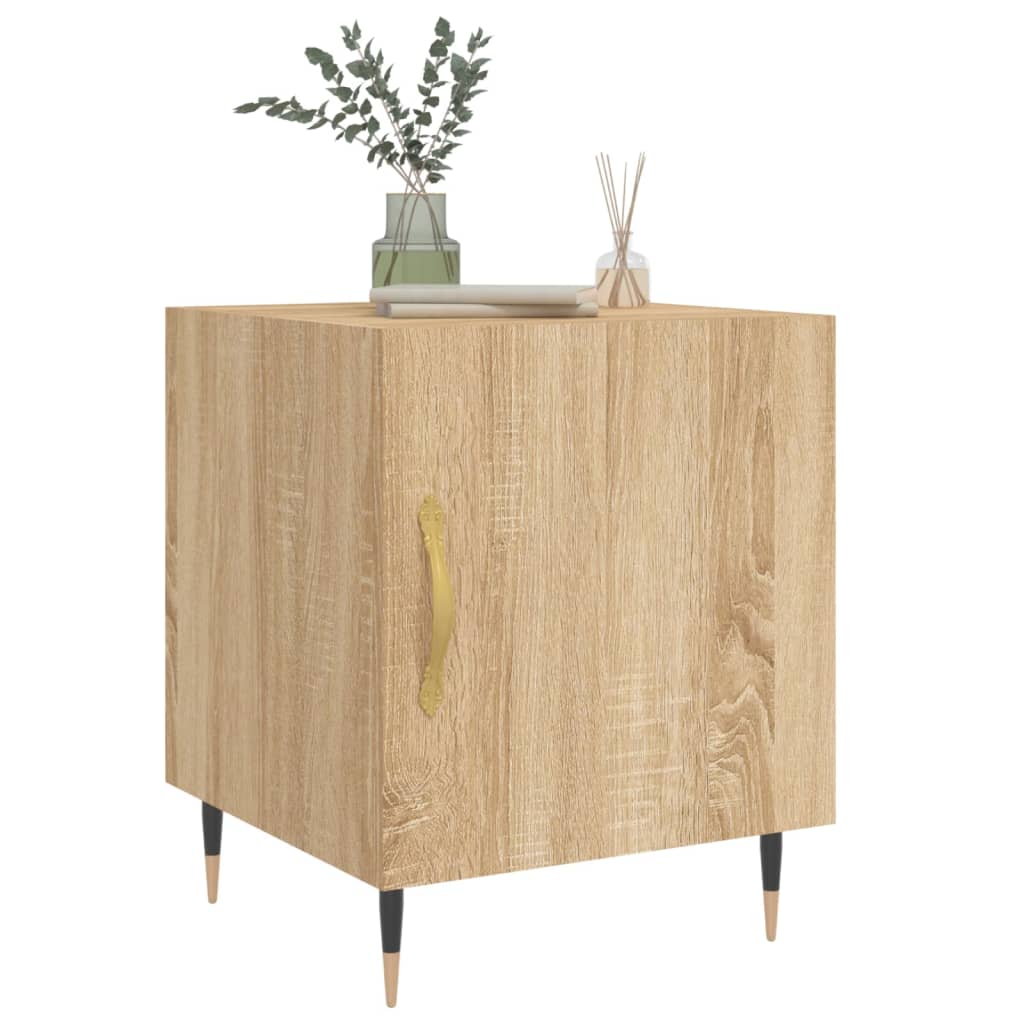 Bedside Cabinets 2 pcs Sonoma Oak 40x40x50 cm Engineered Wood