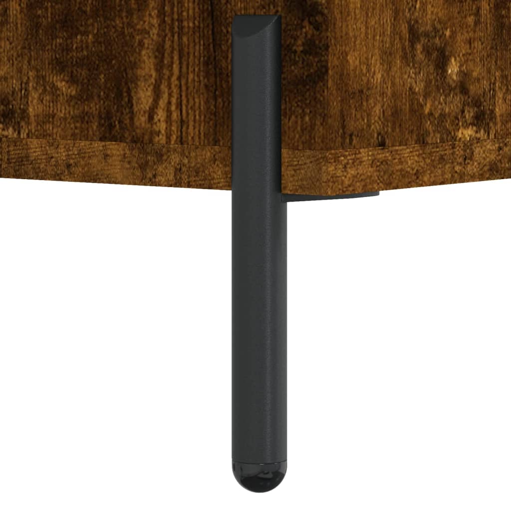Bedside Cabinet Smoked Oak 40x40x66 cm Engineered Wood