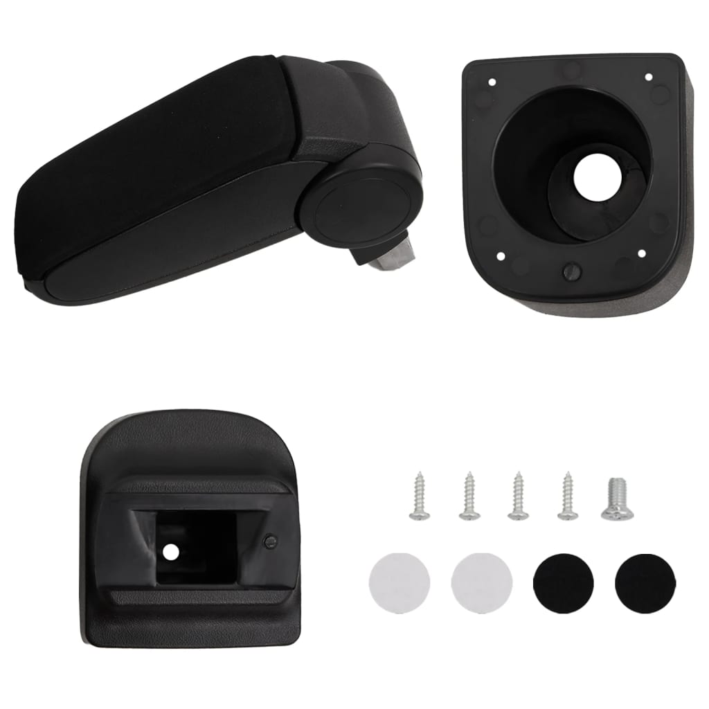 Car Armrest for VW POLO 6R/6C (2009-2017) Black 12x34x(35-47) cm ABS
