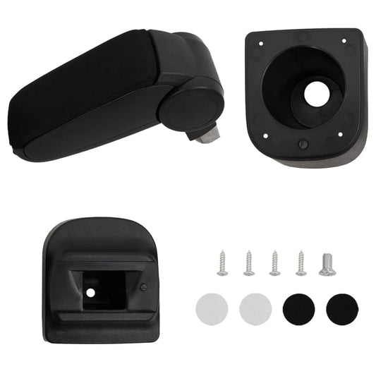 Car Armrest for VW POLO 6R/6C (2009-2017) Black 12x34x(35-47) cm ABS