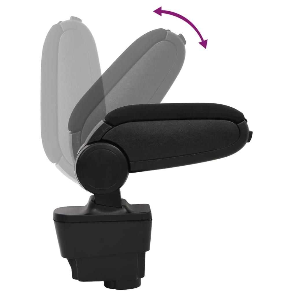 Car Armrest Black 11x35x(32-49) cm ABS