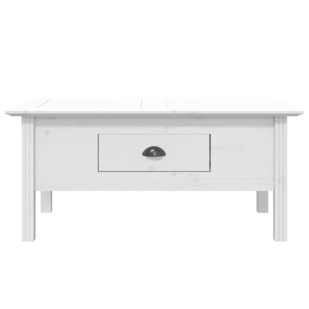 Coffee Table BODO White 100x55x45 cm Solid Wood Pine