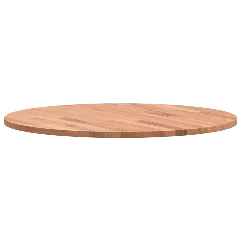 Table Top Ø60x1.5 cm Round Solid Wood Beech