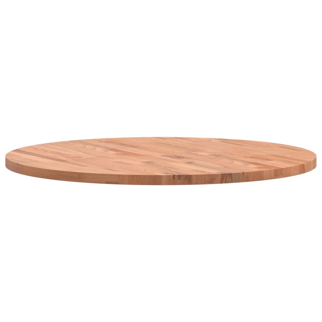 Table Top Ø80x2.5 cm Round Solid Wood Beech