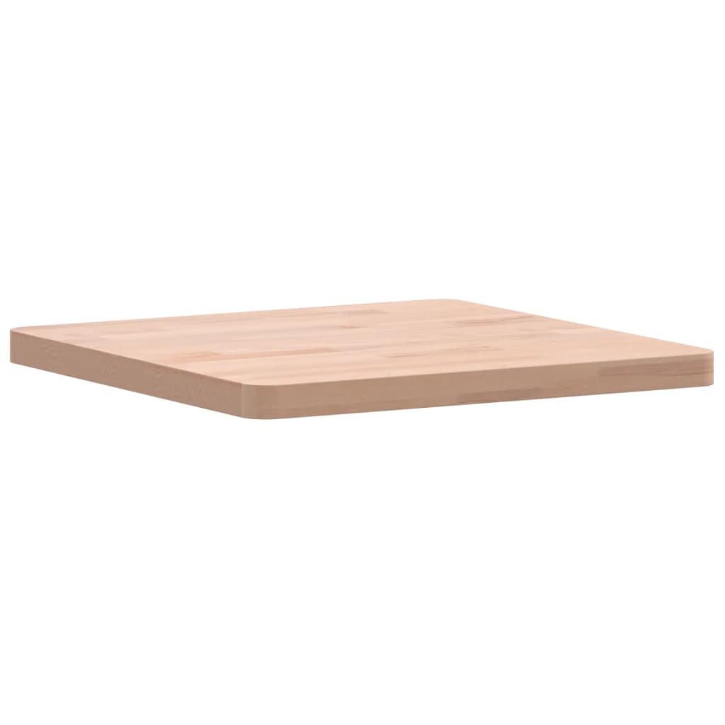 Table Top 40x40x2.5 cm Square Solid Wood Beech