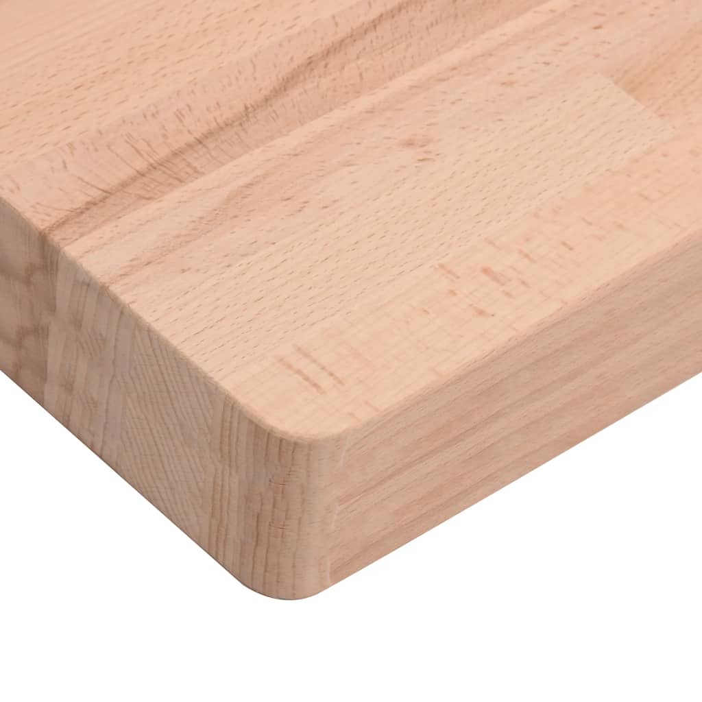 Table Top 60x60x4 cm Square Solid Wood Beech