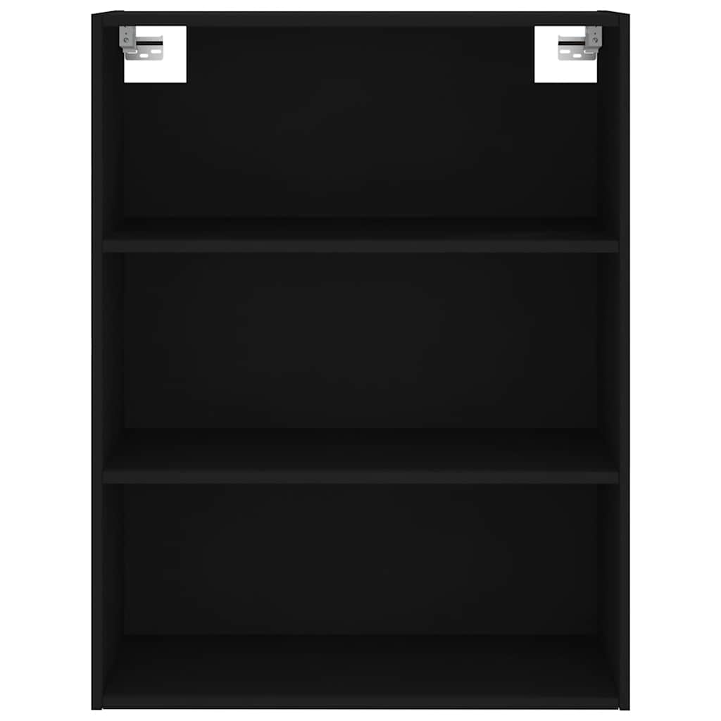 Highboard Black 69.5x34x180 cm Engineered Wood