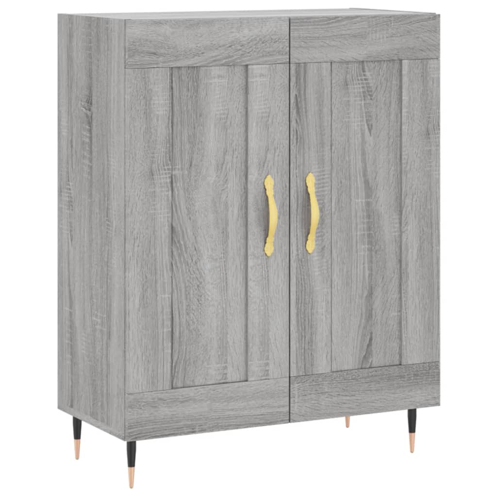 Highboard Grey Sonoma 69,5x34x180 cm Engineered Wood